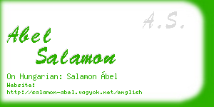 abel salamon business card