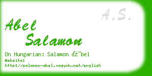 abel salamon business card